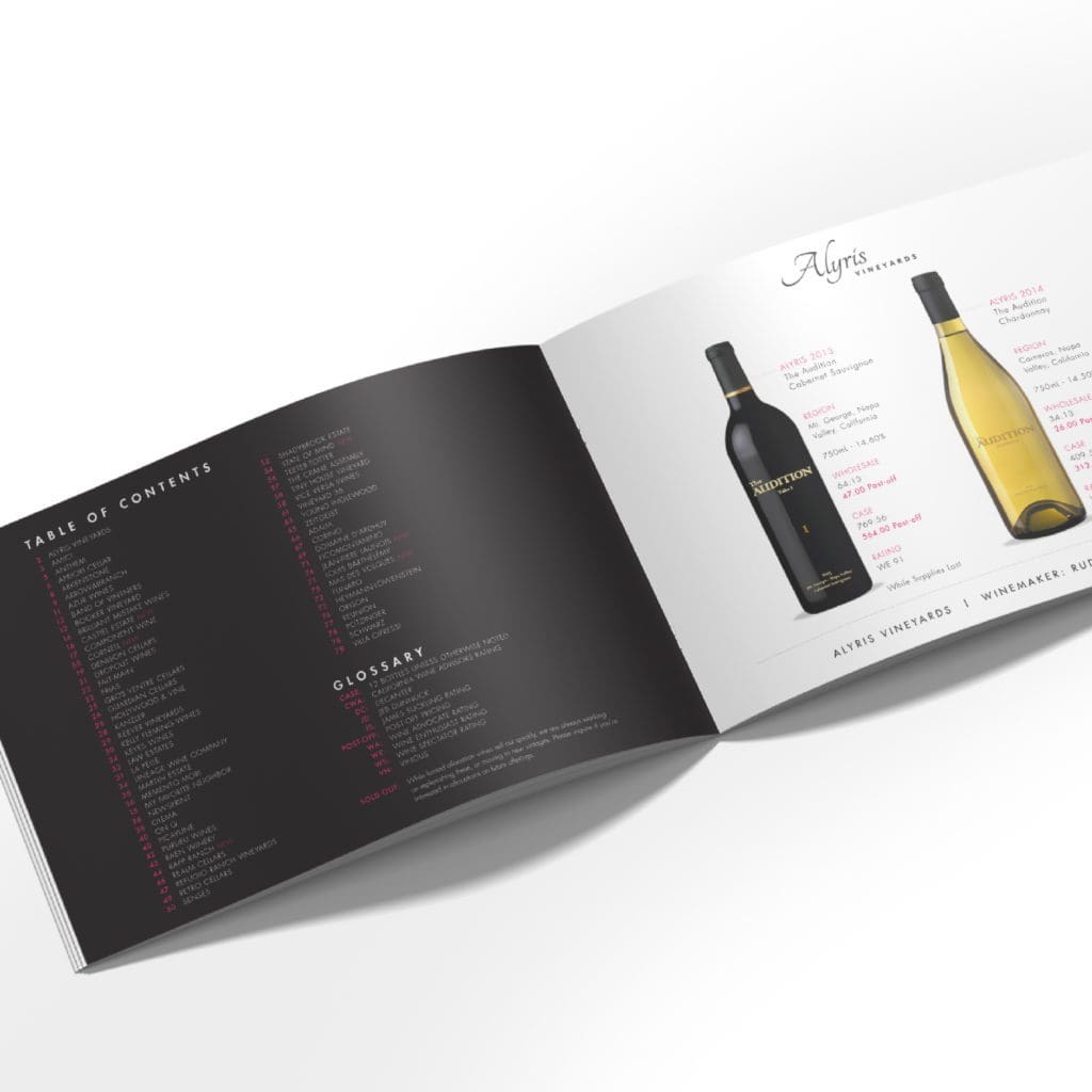 The Wine Poor Distribution Q2 2021 Catalog Design